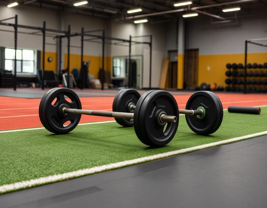 Weight sled and turf training track